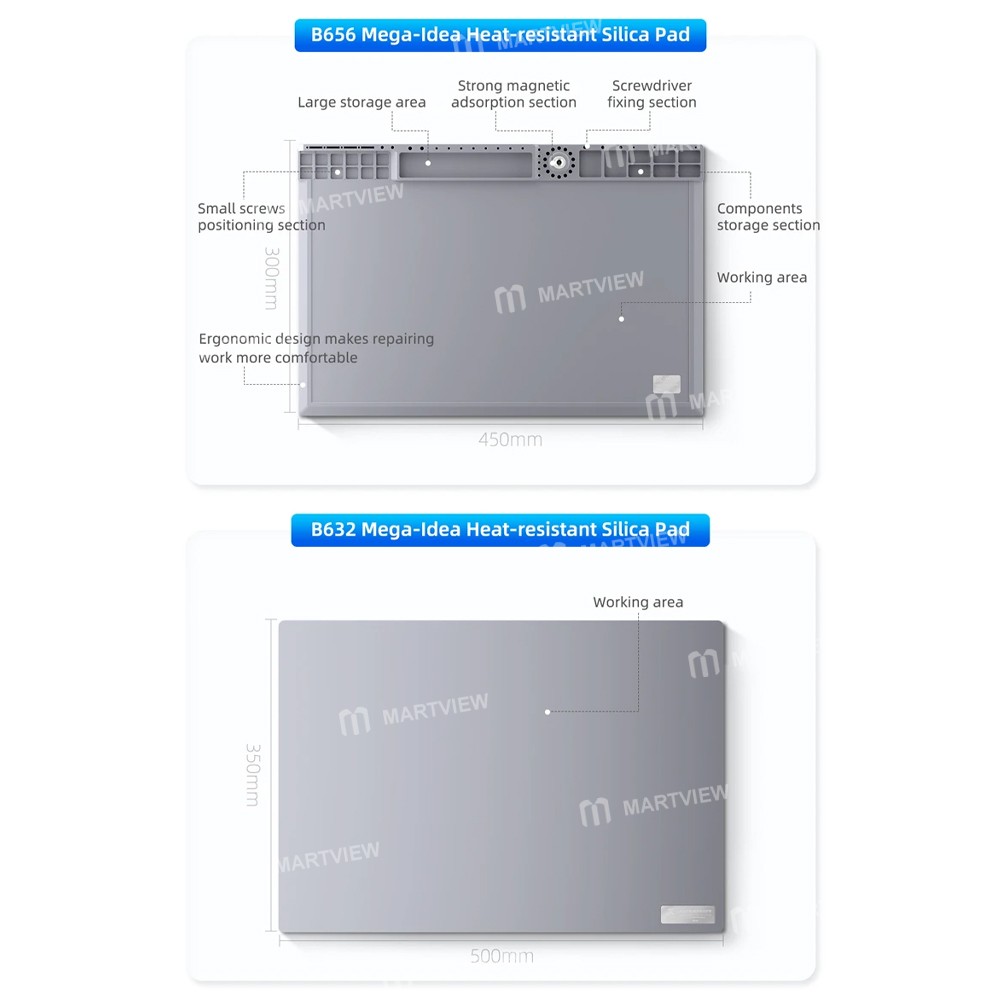 mega idea-desktop-insulation-heat-resistant-silicone-pad-for-mobile-phone-bga-soldering-10