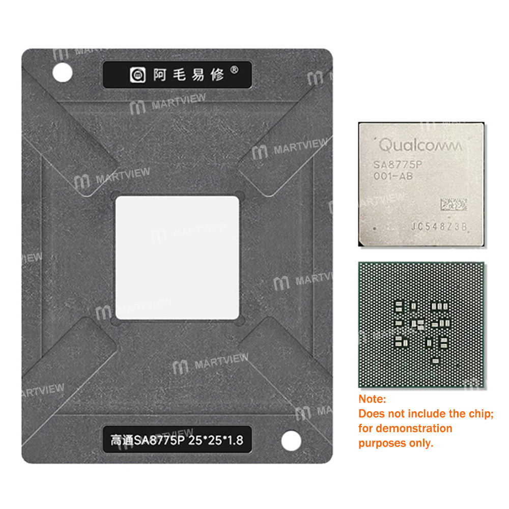 amaoe 030mm-qualcomm-sa8775p-in-vehicle-mainboard-chips-bga-reballing-stencil-tin-plating-platform-s