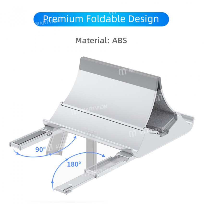 Heat Dissipation Non-slip Silicone Gravity Laptop Vertical Holder for MacBook/Surface/iPad