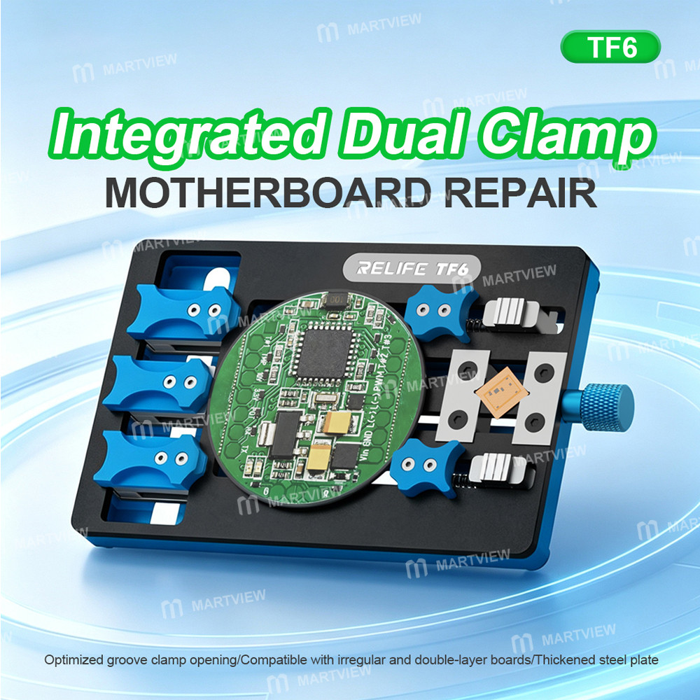 relife tf6-integrated-dual-clamp-repair-fixture-compatible-with-dual-layer-non-standard-motherboards