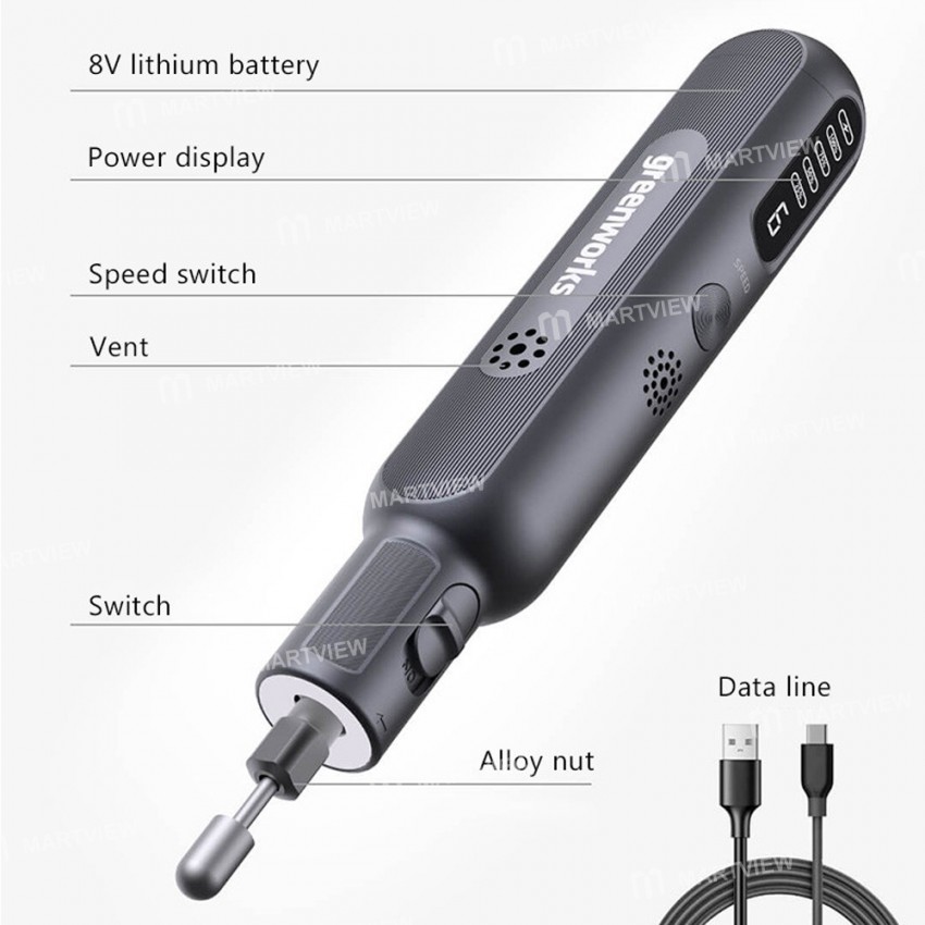 greenworks agk302-80w-6-speed-adjustable-electric-grinder-pen-for-phone-ic-chips-grinde-repair-6