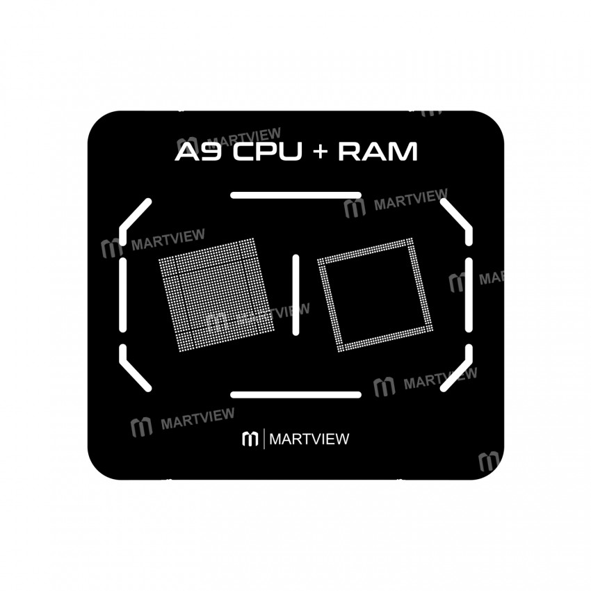 Martview RB-02 7in1 CPU Reballing Stencil Full Set for iPhone A8 A9 A10 A11 A12 A13 A14 - Malaysia