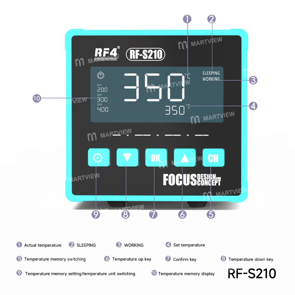 rf4 rf-s210-c210-high-precision-intelligent-control-temperature-soldering-station-5