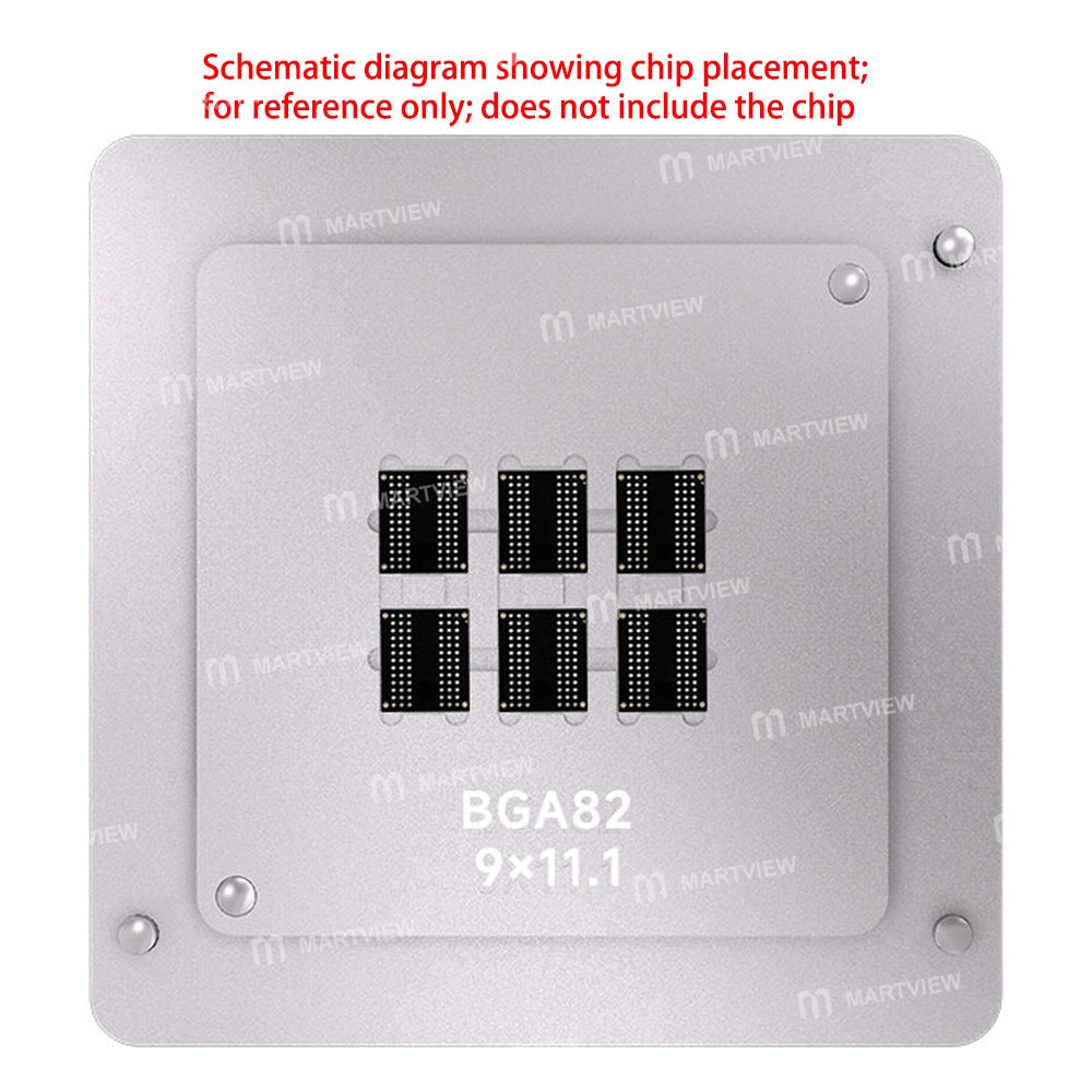 xzz nand-memory-chip-ddr5-bga82-bga-planting-reballing-stencil-platform-set-6