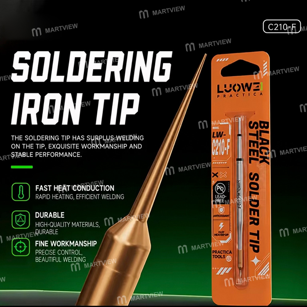 luowei lw-c210f-i-ultra-fine-soldering-iron-tips-with-pure-copper-head-for-motherboard-flying-wire-r
