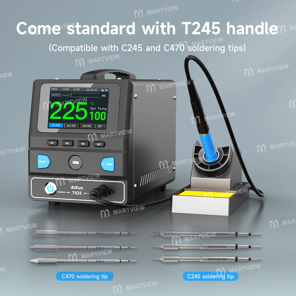aixun t425-250w-constant-temperature-smart-digital-display-industrial-soldering-station-5
