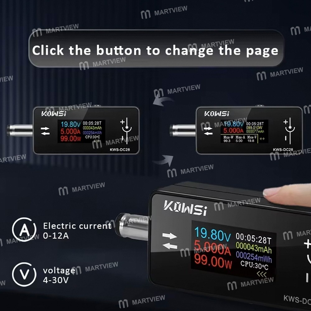 kws dc28-30v-12a-dc-55x25-interfaces-voltage-current-power-meter-6