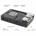 Raspberry Pi 4 Ultra-Thin CNC Aluminum Alloy Cooling Case for Raspberry Pi 4 Model B Only