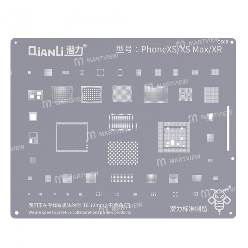 qianli 012mm-bga-reballing-stencil-set-for-iphone-6g-to-13pro-max-apple-a8-to-a15-cpu-15