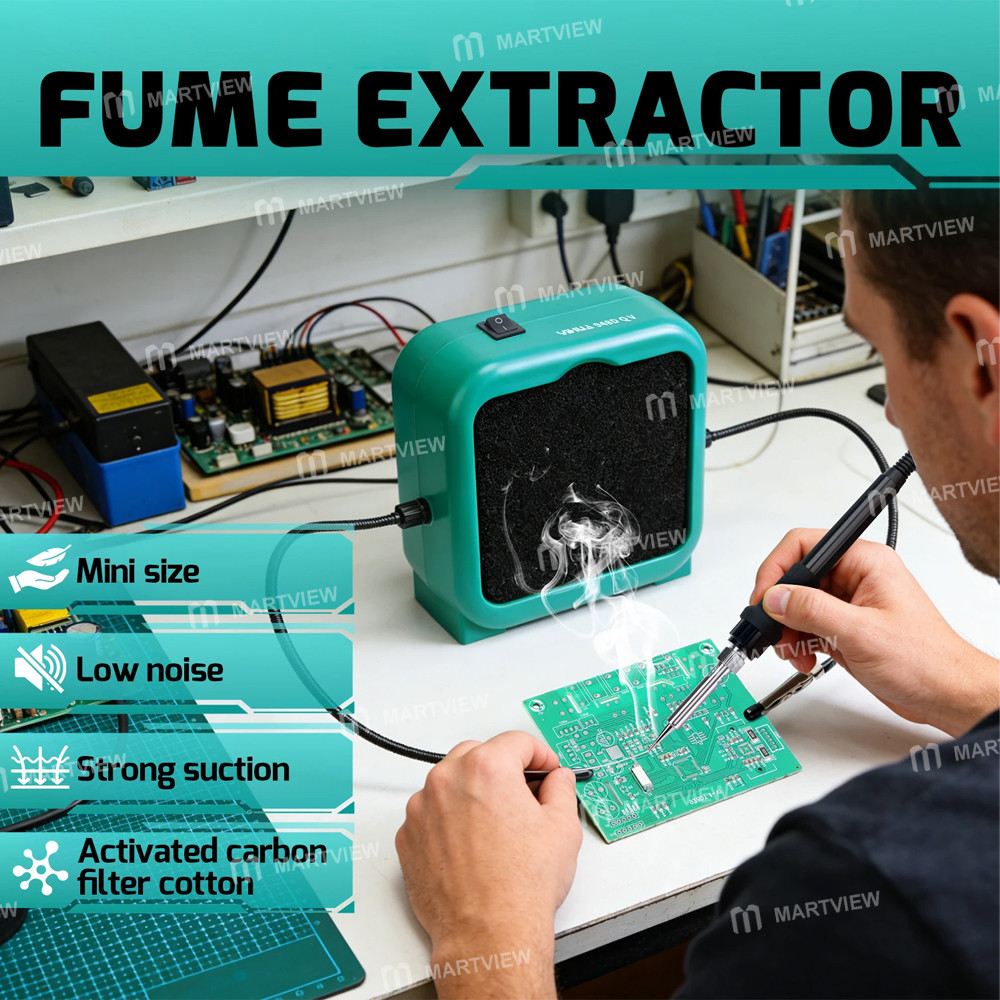 yihua 948dq-v-portable-strong-suction-soldering-fume-extractor-with-2pcs-helping-alligator-clip-6