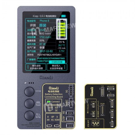 QianLi iCopy 2.1 Plus LCD Screen Light Sensor with Battery Testing Recovery Restore Data Read Write