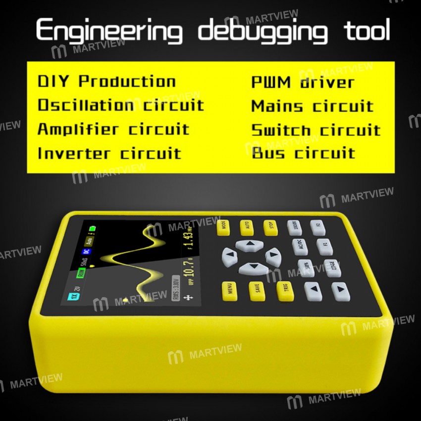 Fnirsi-5012H Portable Digital Oscilloscope 500MS / s Sampling Rate 100MHz Analog Bandwidth