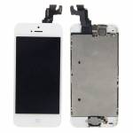 Replacement original iPhone 5c LCD with spareparts home button earphone camera etc black