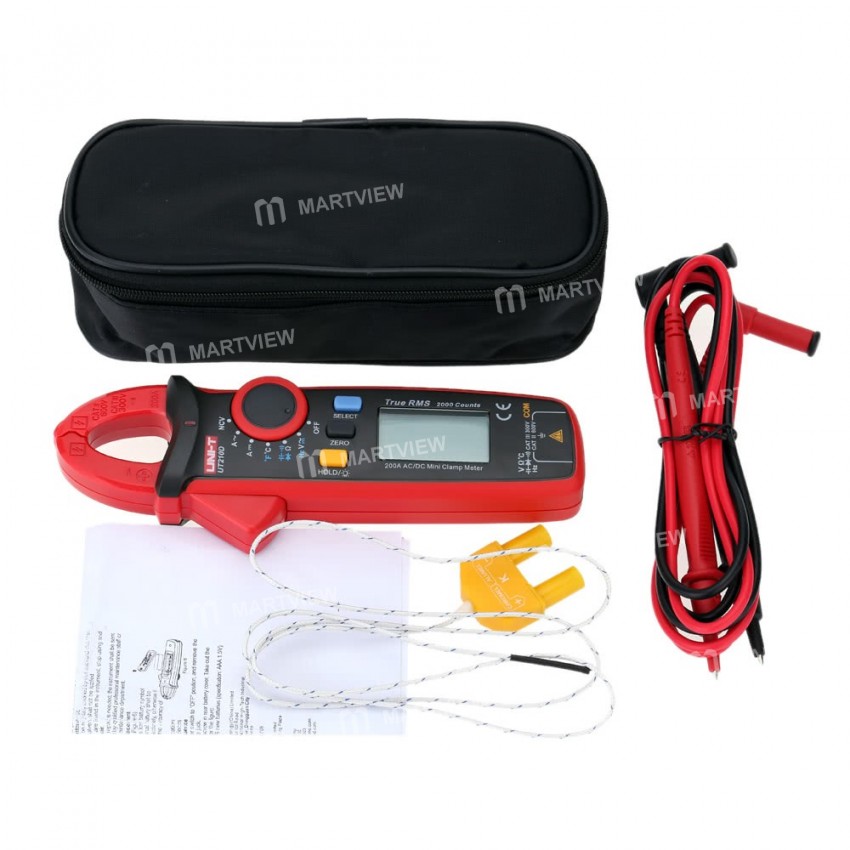 UNI-T UT210D Digital AC / DC Current Voltage Resistance Capacitance Clamp Meter Multimeter Temperatu