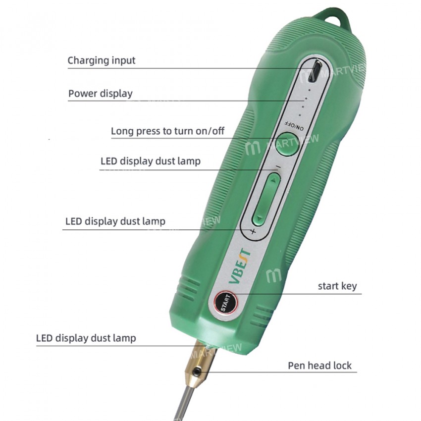 vbest k4-adjustable-speed-electric-glue-removal-machine-with-led-green-dust-light-7