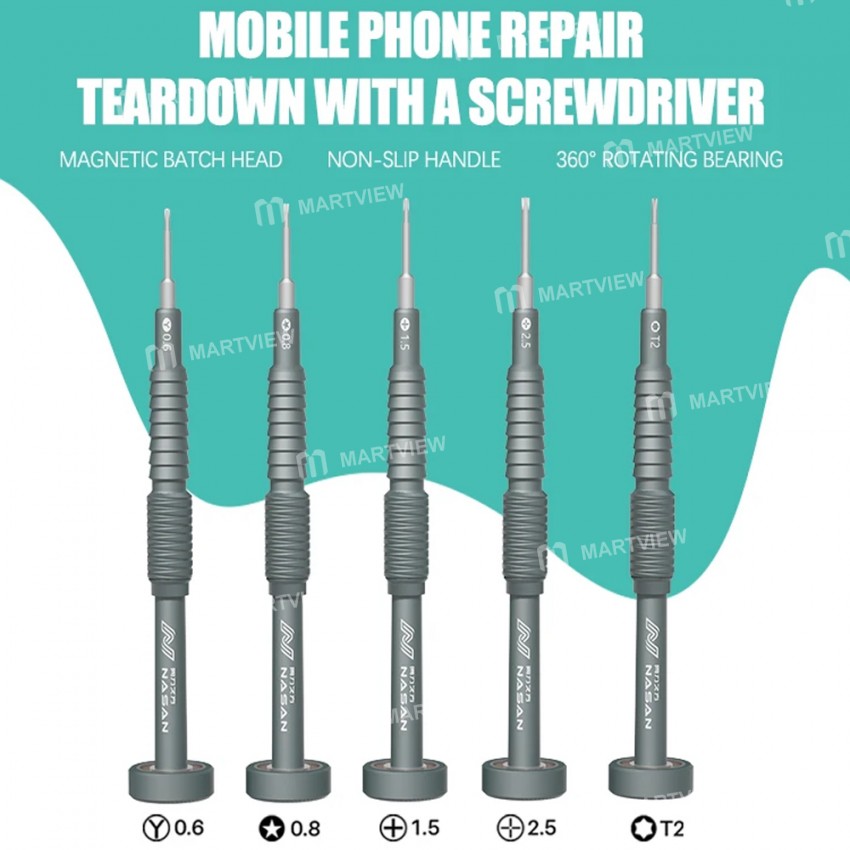 nasan magnetic-precision-non-slip-screwdriver-set-for-mobile-phone-repair-7