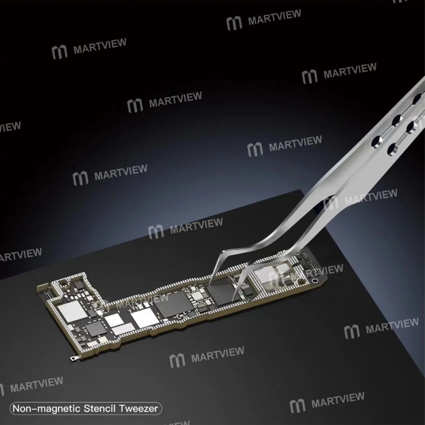 2uul tw21-tw22-non-magnetic-stainless-stencil-tweezers-with-holes-for-mobile-phone-repair-9