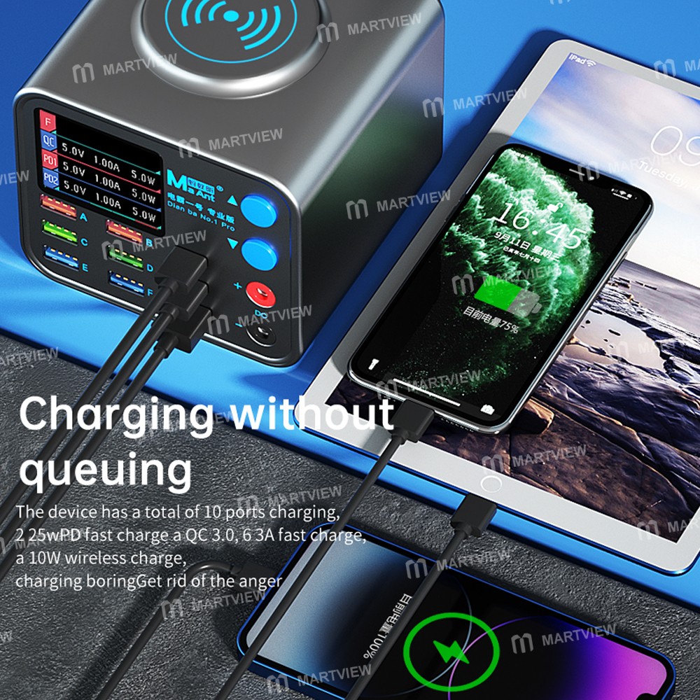 maant dianba-no1-pro-multi-function-9-port-pd-charger-with-short-circuit-repair-function-5