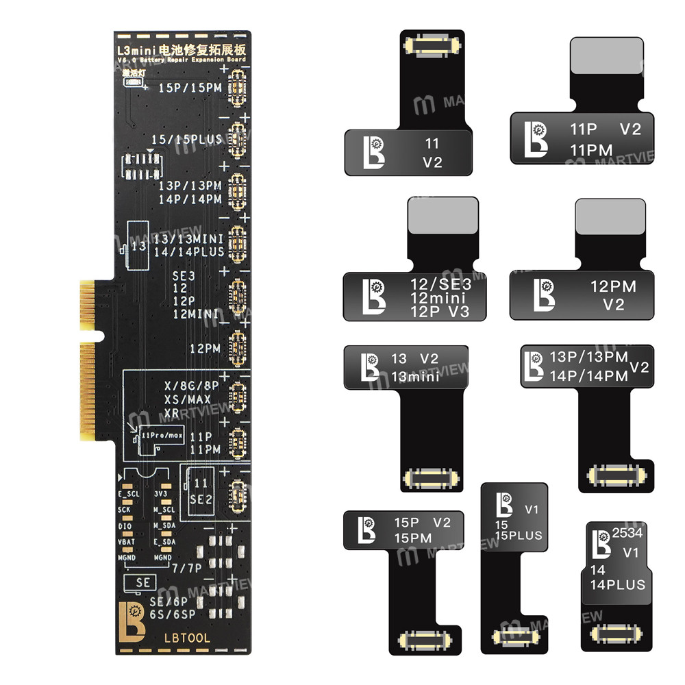 luban l3-mini-battery-expansion-board-non-disassembly-external-repair-cable-for-iphone-8-to-15pm-1