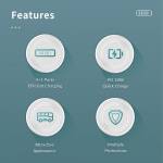 Orico APD-4U1C Type-C 5 Ports Charging Station with Phone Stand for iPhone / Android Phone / Earphon