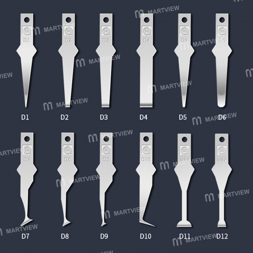 Amaoe D Series Non-slip Hand Grinding Scraping Glue Blades for Mobile Phone Motherboard