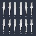 Amaoe D Series Non-slip Hand Grinding Scraping Glue Blades for Mobile Phone Motherboard