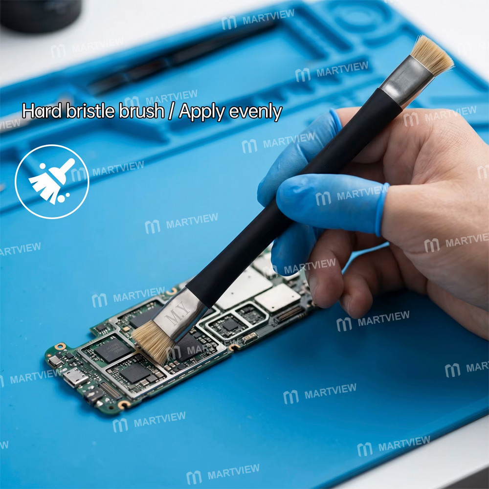 mryang dual-head-cleaning-pure-bristle-brush-for-motherboard-steel-mesh-ic-cleaning-5