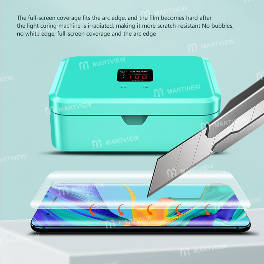 Tuoli TL-X9H 7-inch Automatic Intelligent Vacuum UV Film Curing Machine for Mobile Phone Screen