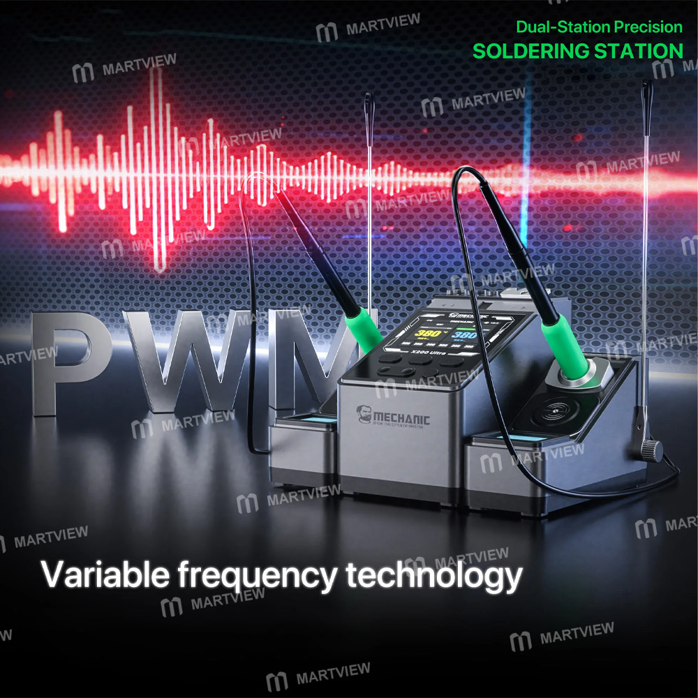 mechanic x200-ultra-pen-style-smart-temperature-adjustable-dual-station-soldering-station-4