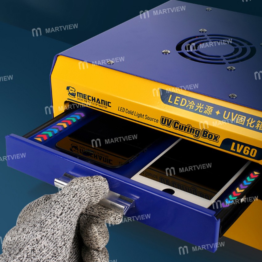 Mechanic LV60 1000W High Power UV Fast Curing Box with LED Cold Light Source
