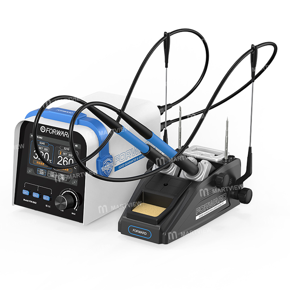 forward fw-si02-c210-c245-dual-station-adjustable-temperature-digital-display-soldering-station-1