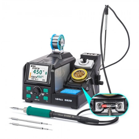 Yihua 982D 210 / 245 Precision Soldering Station with Temperature Calibration & Preset Channels