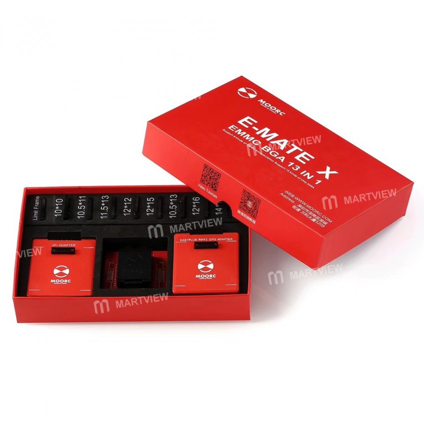 E-Mate X MOORC eMate 13 in 1 EMMC Tool BGA Socket for Easy JTAG Plus / UFI / RIFF / Medusa Pro Box S