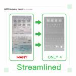 2uul bg01-abcd-bga-reballing-stencil-for-iphone-8-to-16pro-max-without-16e-5