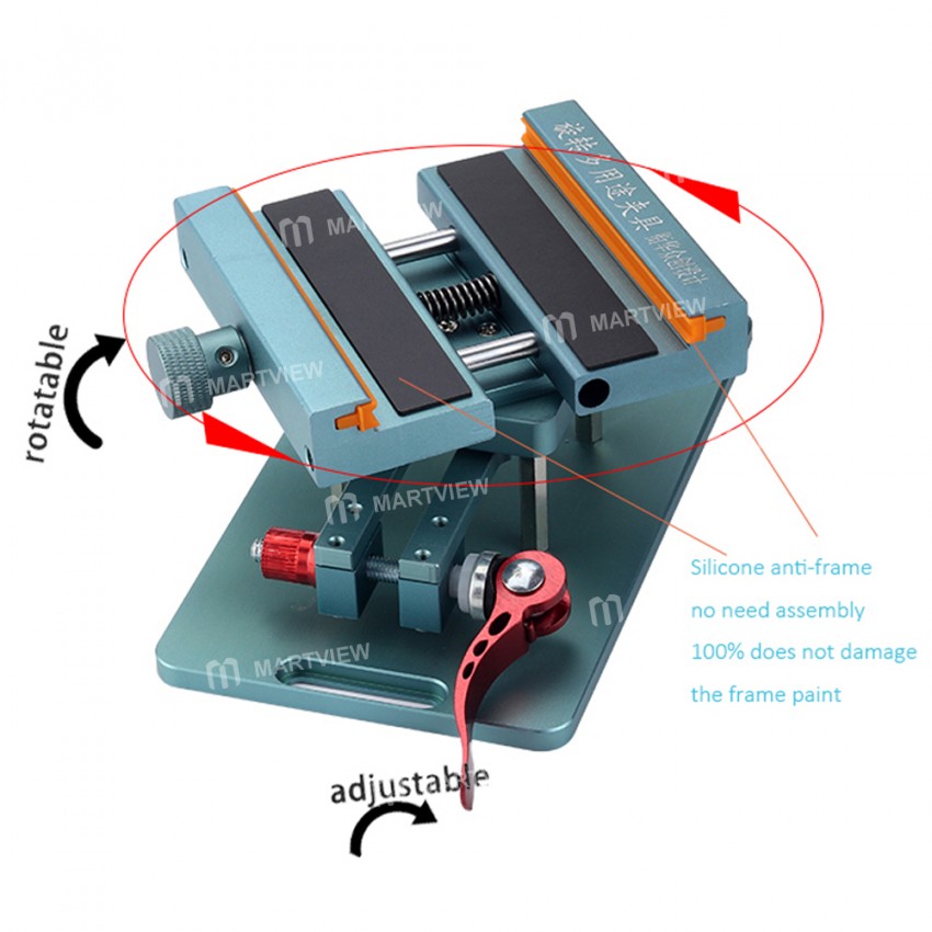 Multifunctional 360° Universal Rotating Fixture for Mobile Phones Repair