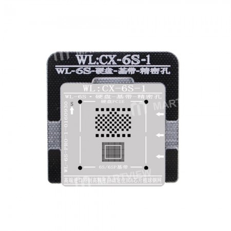 WL High-Quality NAND Baseband IC Chip BGA Reballing Stencil Plant Tin Steel Net with Fixed Plate for iPhone 6S / 6S Plus