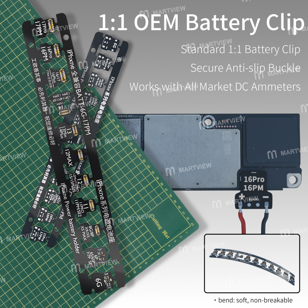 wl iphone-series-motherboard-pcb-power-battery-holder-for-iphone-6g-to-17pro-max-5