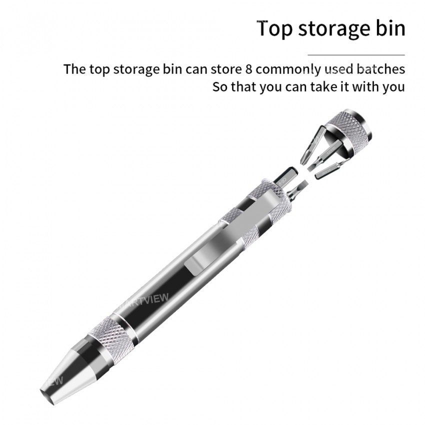 8-in-1 Portable Precision Multifunction Slotted Cross-Shaped Magnetic Screwdriver