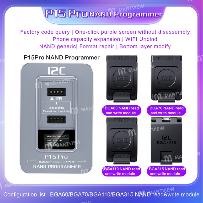 i2c p15-pro-ai-dfu-purple-screen-nand-flash-hdd-read-write-programmer-2