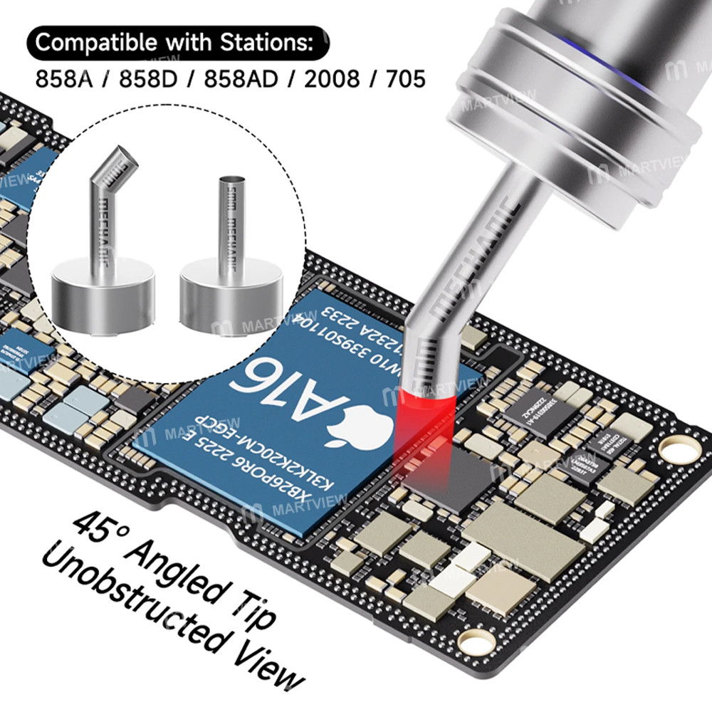 mechanic 2008-series-6-in-1-hot-air-gun-nozzles-set-for-858a-858d-858ad-2008-705-desoldering-station