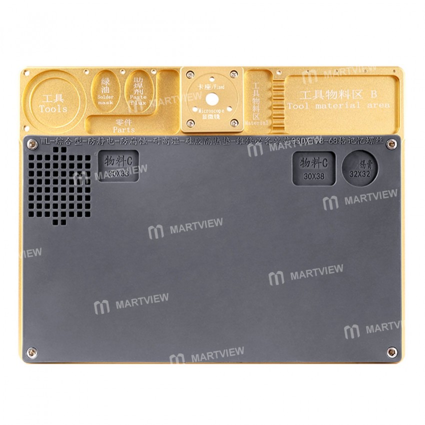 WL Aluminium Alloy Microscope Pad Mobile Phone Repair Maintenance Platform