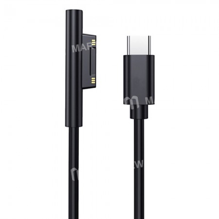1.5M 15V / 3A Magnetic Attraction Type-C Fast Charging Cable for Microsoft Surface Pro 3 / 4 / 5 / 6