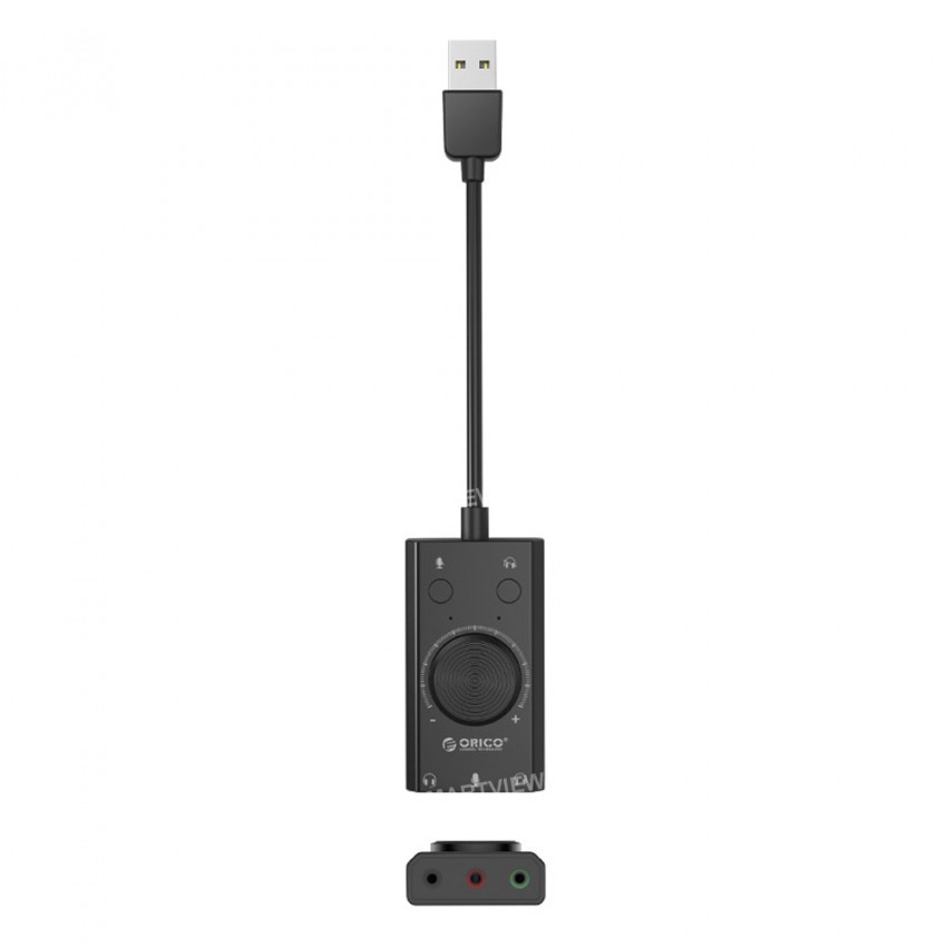 Orico SC2 Free Drive External USB Sound Card Stereo Audio Converter with Volume Adjustment