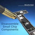 2uul da12-microfix-hook-for-phone-pcb-underfill-clean-3-blades-with-ultralight-carbon-fiber-holder-s