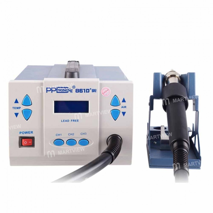 PPD 861D+ 861D Plus 1000W 110V 220V Lead-Free Hot Air Rework Station for Fix Phone Repair BGA Chip I