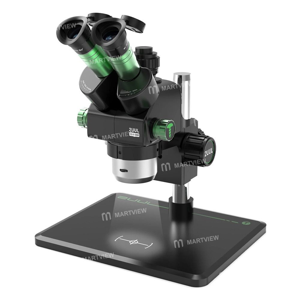 2uul microscope-mc6558-m1-65x-58x-trinocular-precision-stereo-microscope-with-built-in-lighting-1