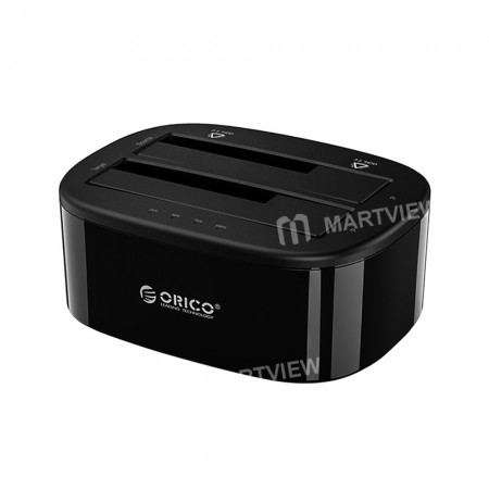 Orico 6228US3 Dual Bay HDD Docking Station with Offline Clone SATA to USB 3.0 for 2.5 / 3.5'' SSD HDD Enclosure