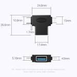 Vention 2-in-1 Type-C to USB/Micro USB OTG Converter Adapter for Huawei/Xiaomi/Samsung