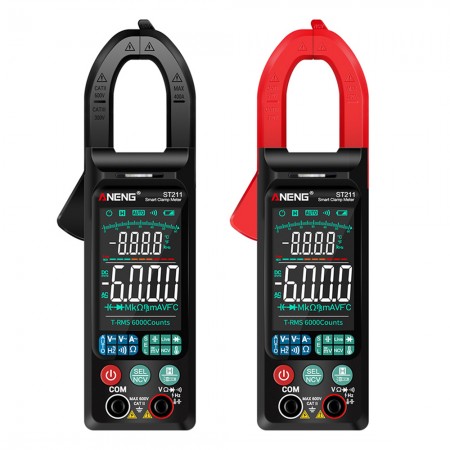 Aneng ST211 Ultra-Thin Large Screen Intelligent Automatic Anti-Burning Digital Clamp Multimeter
