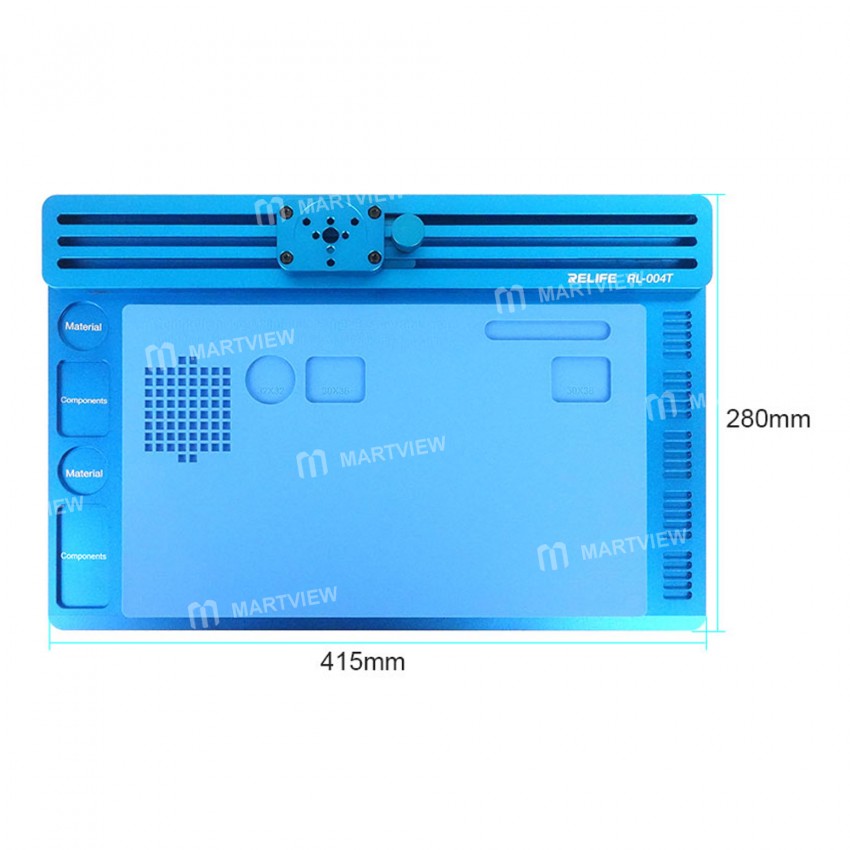 Relife RL-004T Microscope Special Enlarged Aluminum Alloy Track Movable Base